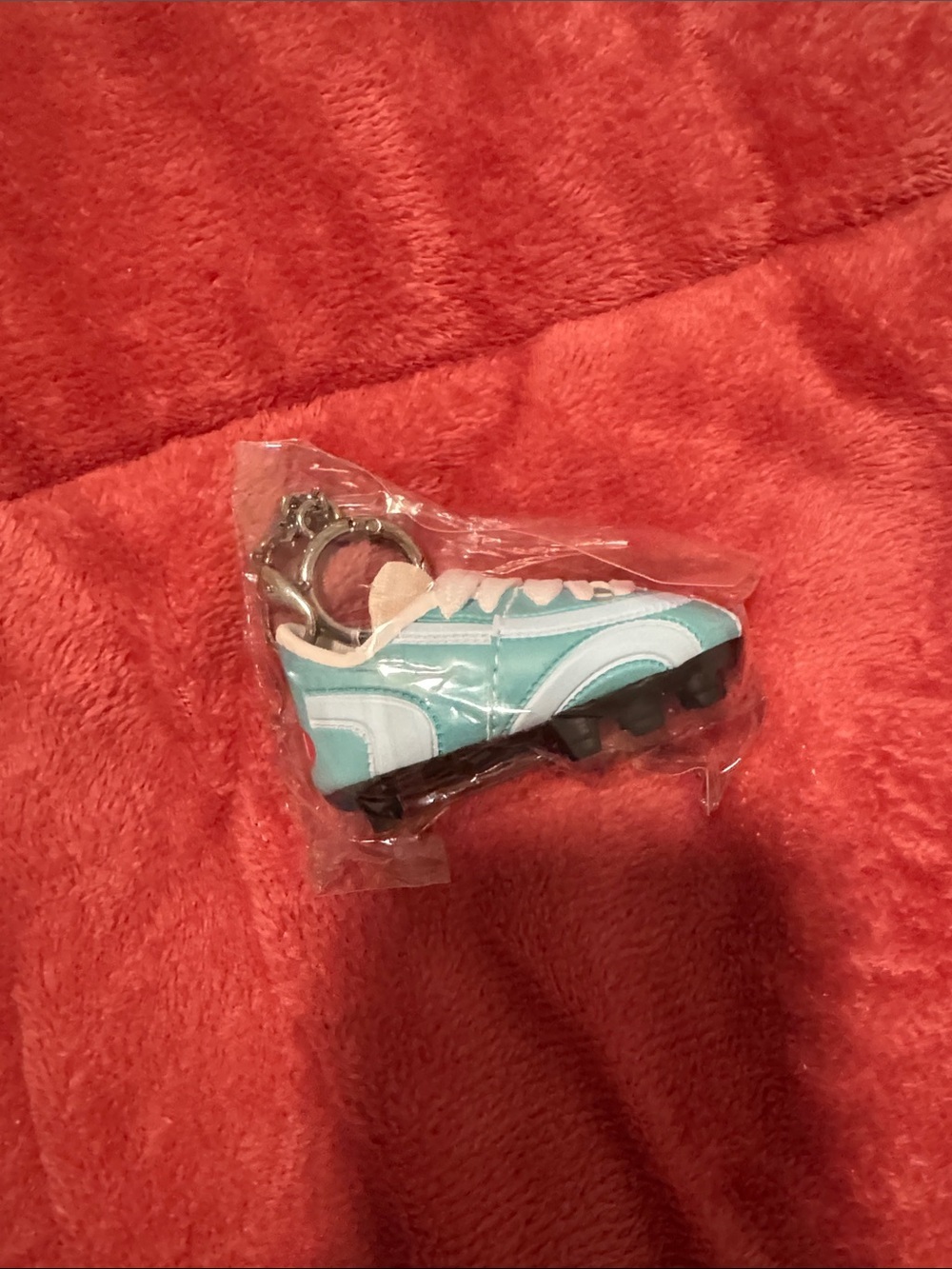 Kids' Light Blue Sneaker Keychain - Mini Athletic Charm